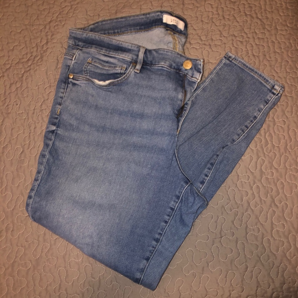 Loft Plus Skinny High Waisted Jeans